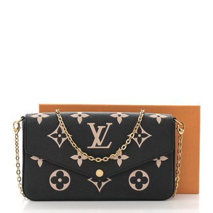 Louis Vuitton Empreinte Monogram Giant Felicie Pochette Black Beige 11 of 11