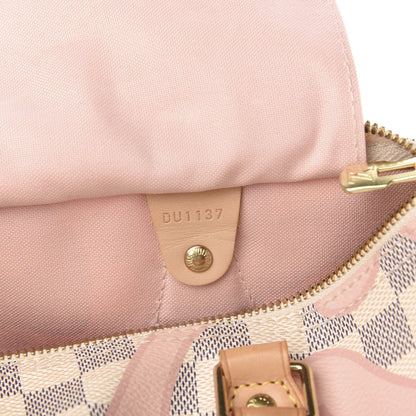 Louis Vuitton Damier Azur Tahitienne Speedy Bandouliere 30 Rose Ballerine 9 of 13