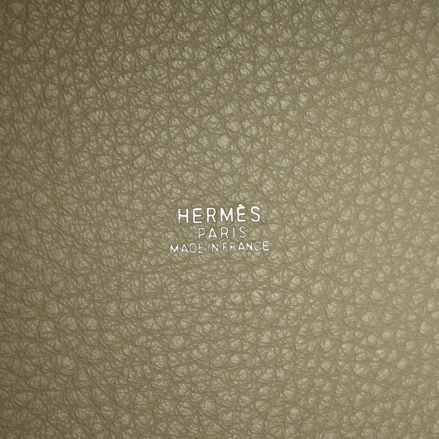 Taurillon Clemence Bi-Color Picotin 18 PM Sauge Craie