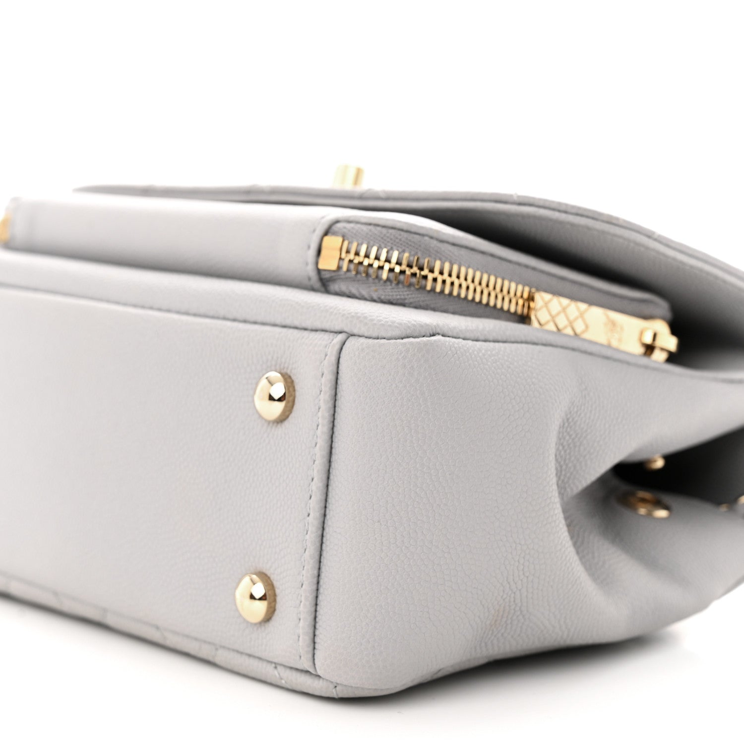 Chanel Caviar Quilted Small Business Affinity Flap Grey 10 of 12