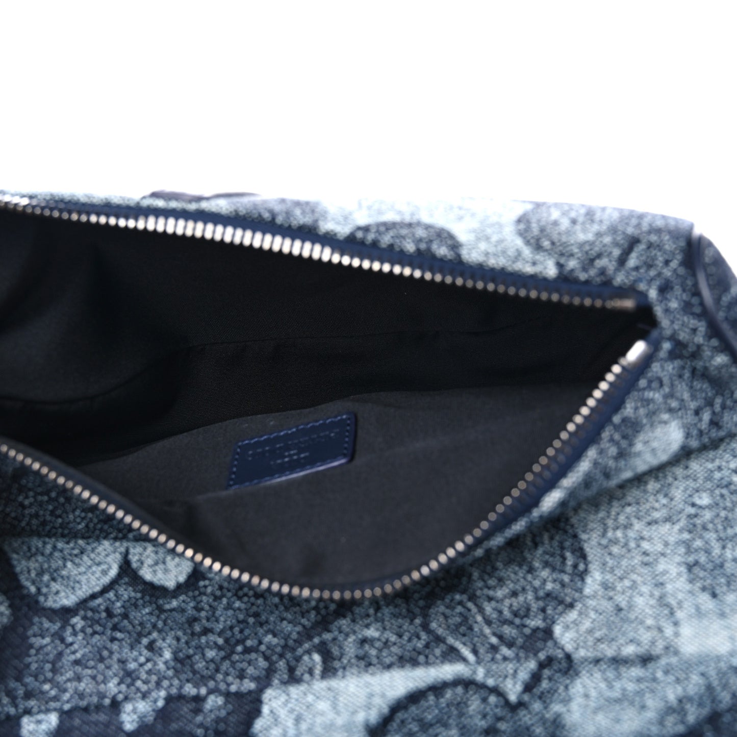 X Peter Doig Denim Camouflage Saddle Bag