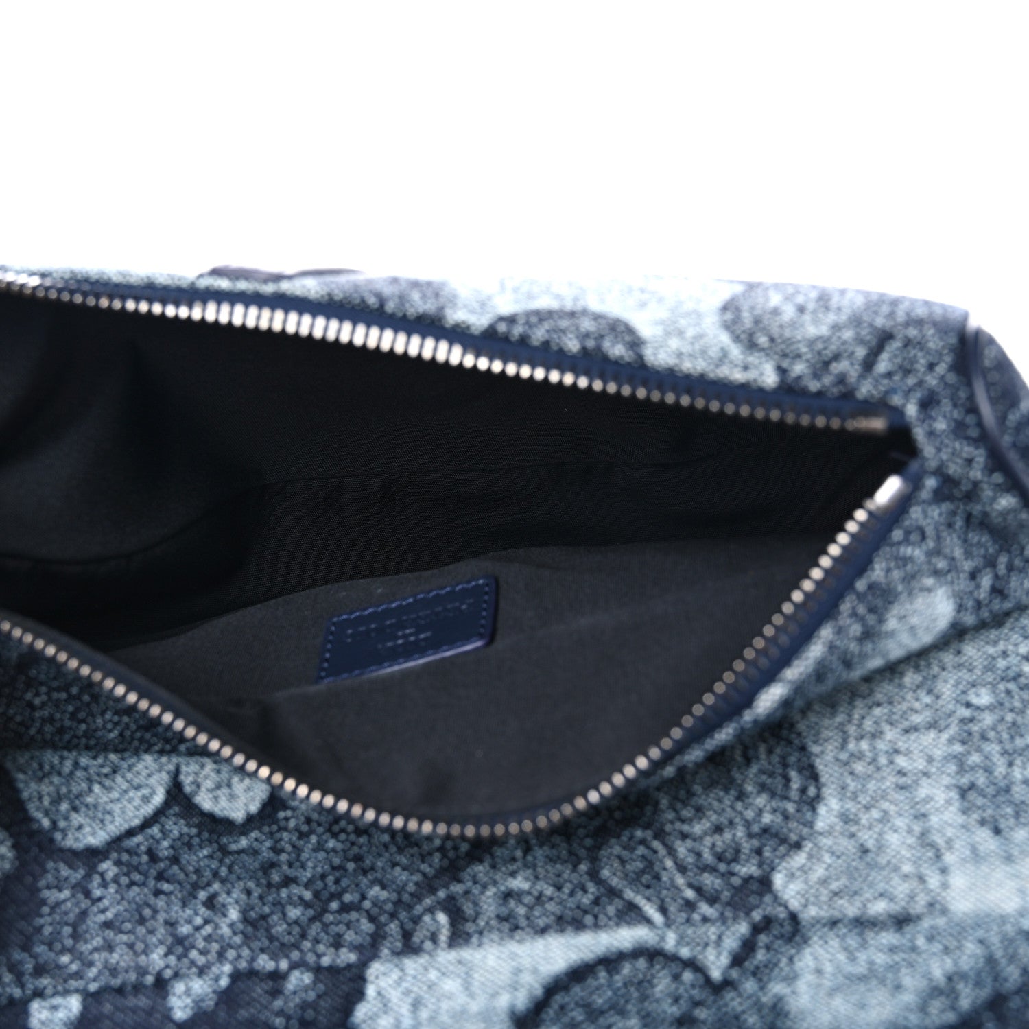 Christian Dior X Peter Doig Denim Camouflage Saddle Bag 5 of 9