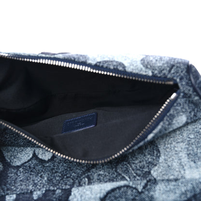 Christian Dior X Peter Doig Denim Camouflage Saddle Bag 5 of 9
