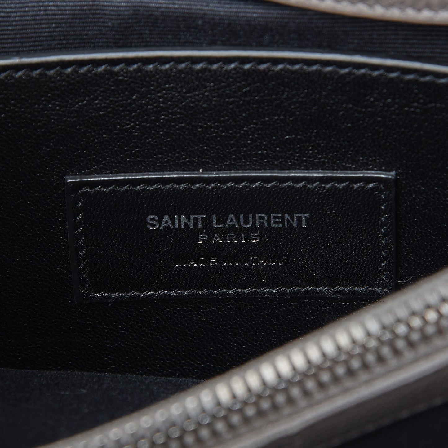 Grained Calfskin Medium West Hollywood Monogram Fold-Over Grey