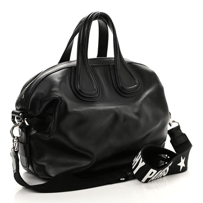 Givenchy Waxed Calfskin Small Nightingale Logo Strap Black 3 of 9