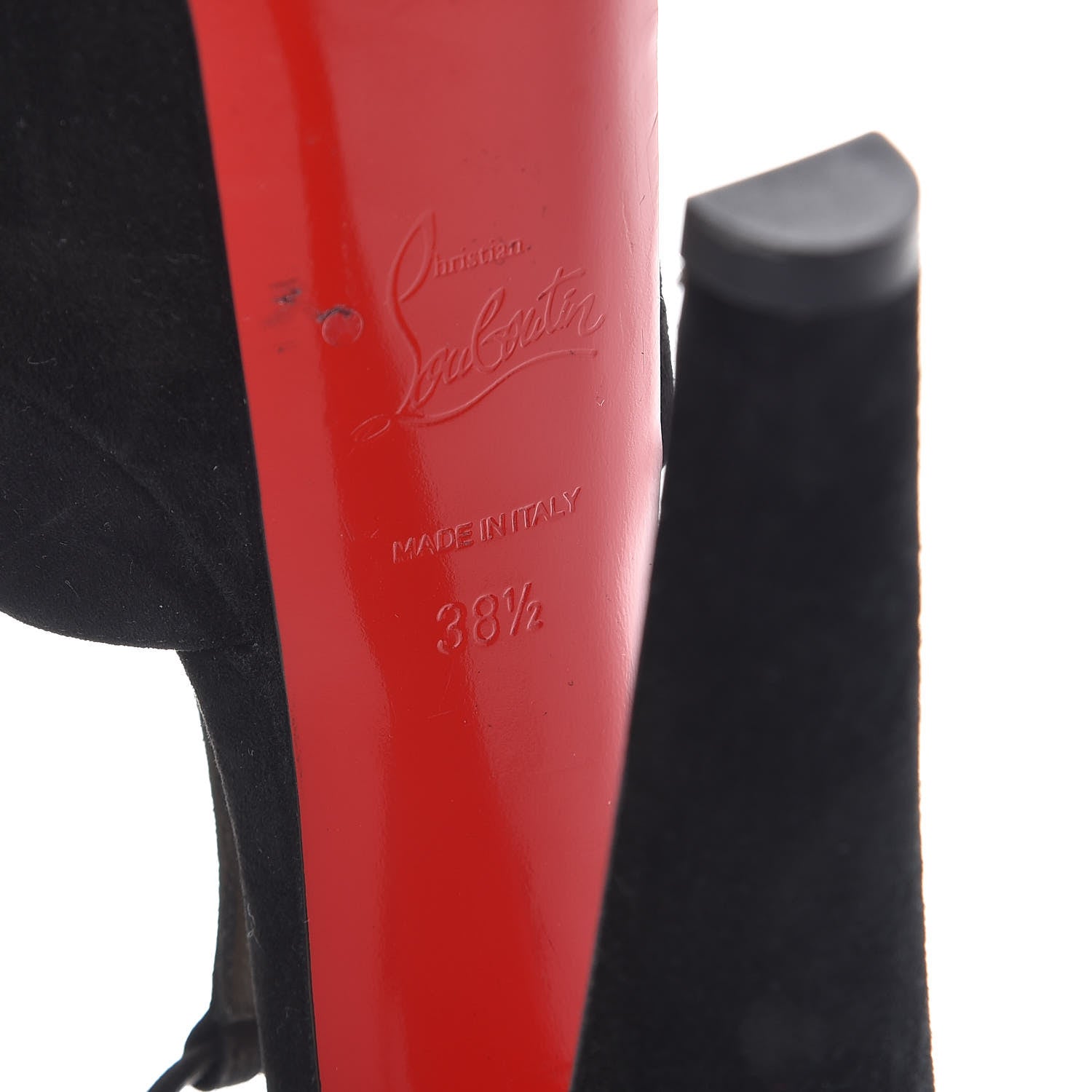 Christian Louboutin Suede Nenecheritza 160 Sandals 38.5 Black 5 of 8