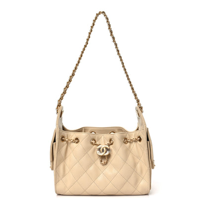 Chanel Caviar Quilted Mini Chanel 25 Handbag Beige 1 of 11