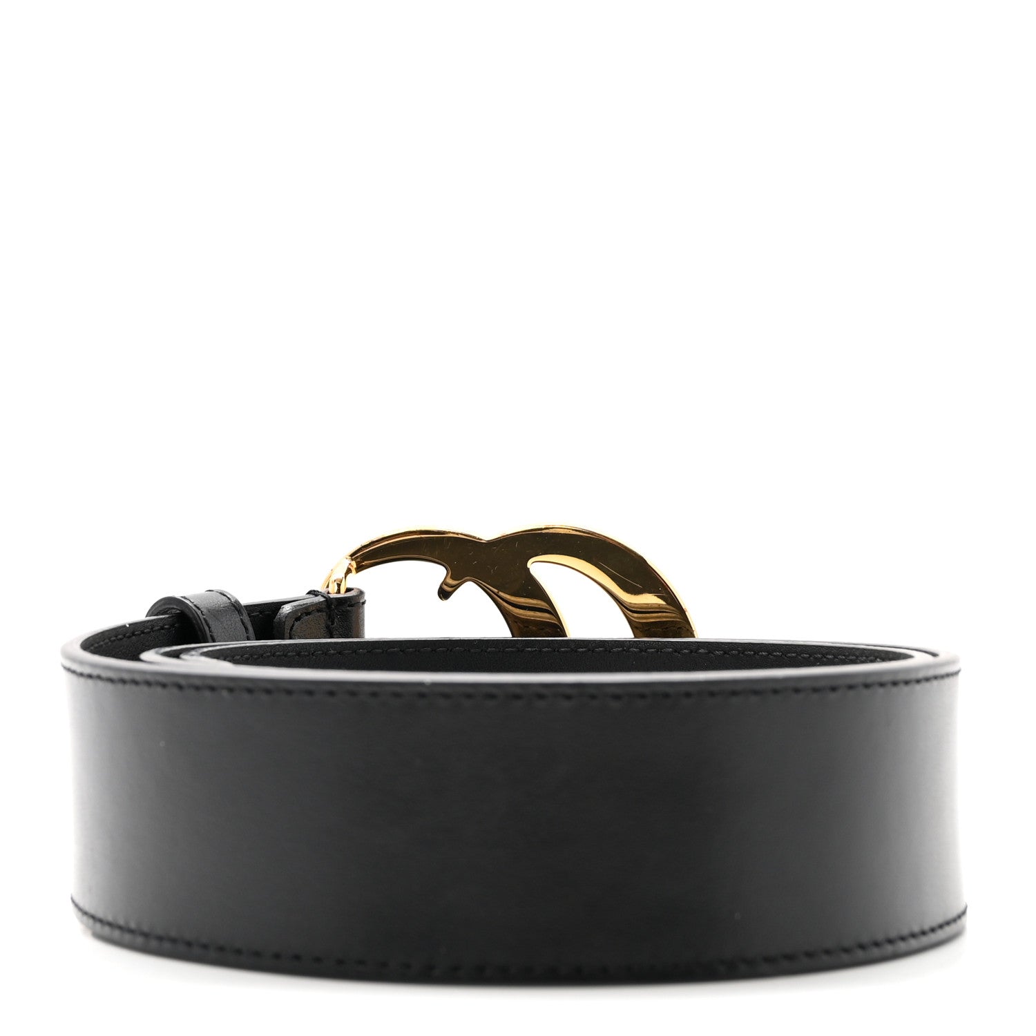 Gucci Textured Calfskin Double G 40mm Belt 75 30 Black 2 of 6