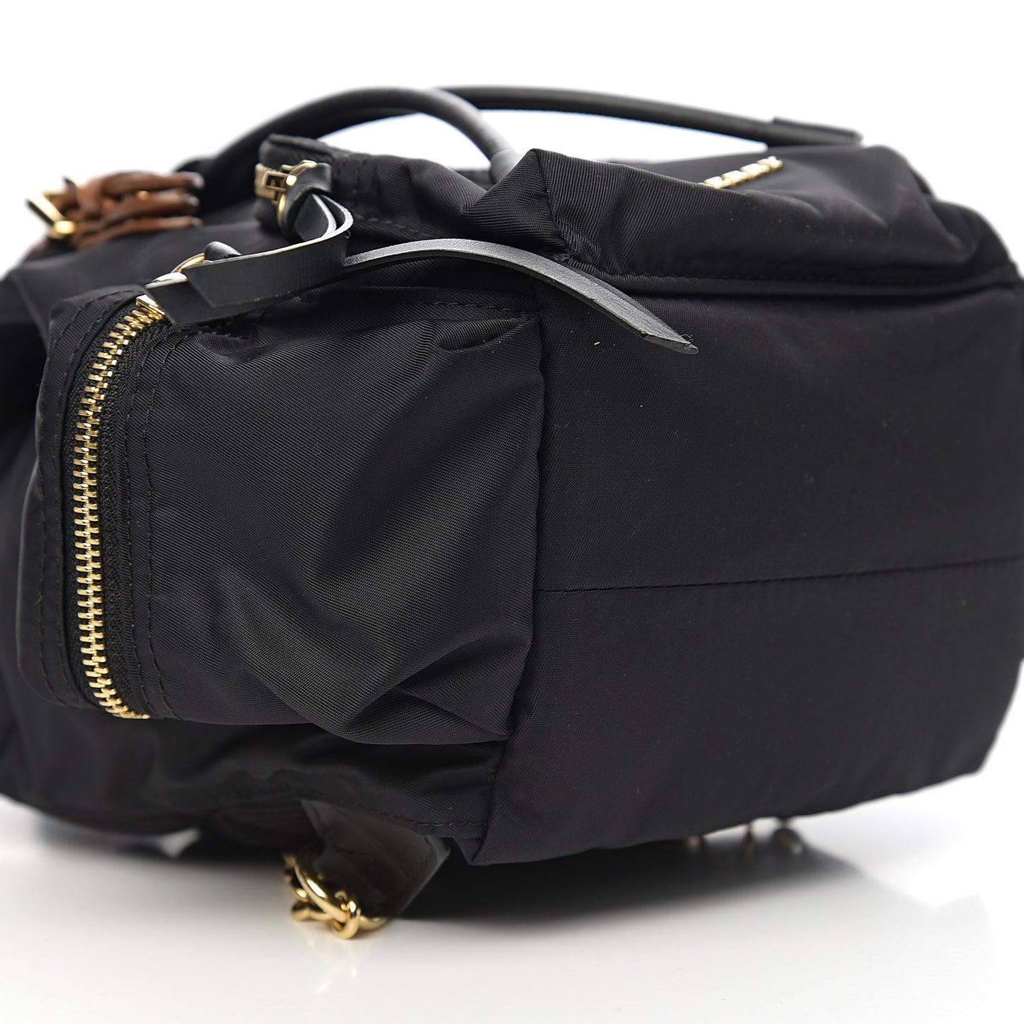 Nylon Small Rucksack Backpack Black