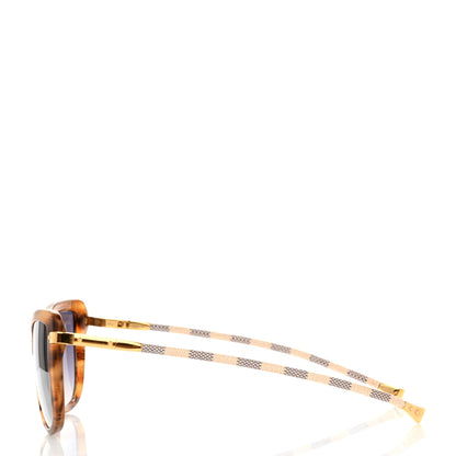 Louis Vuitton Damier Azur Charlotte Sunglasses Z0917W Tortoise 3 of 7