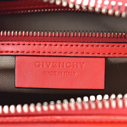 Givenchy Calfskin Crocodile Embossed Small Antigona Red 6 of 10