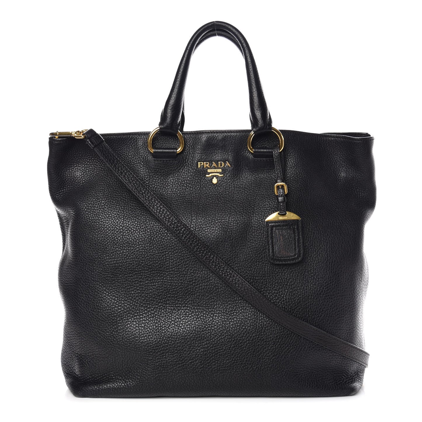 Vitello Daino Tote Black