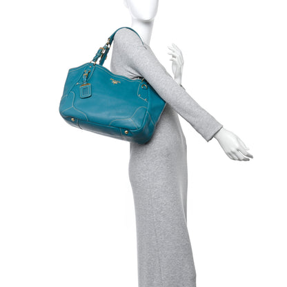 Prada Vitello Daino Tote Turchese 2 of 14