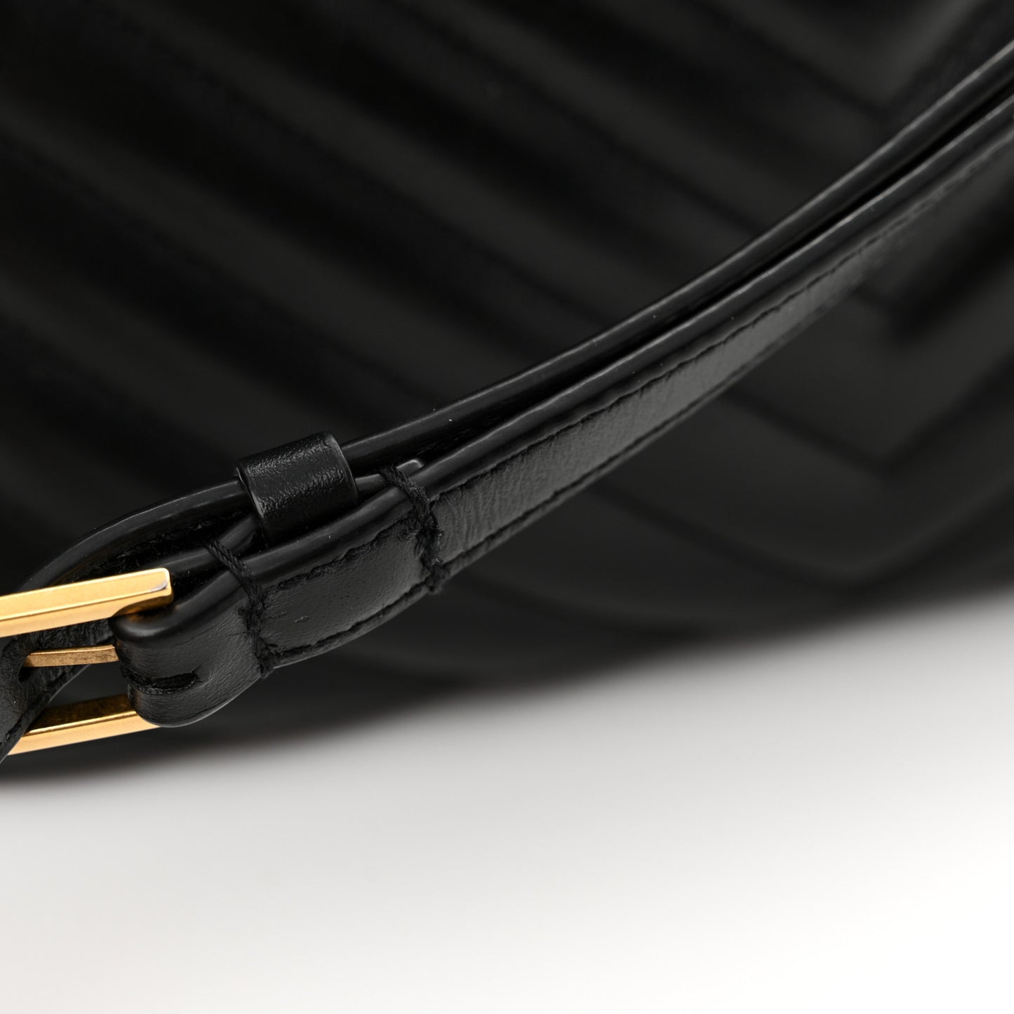 Calfskin Matelasse Monogram Lou Camera Bag Black