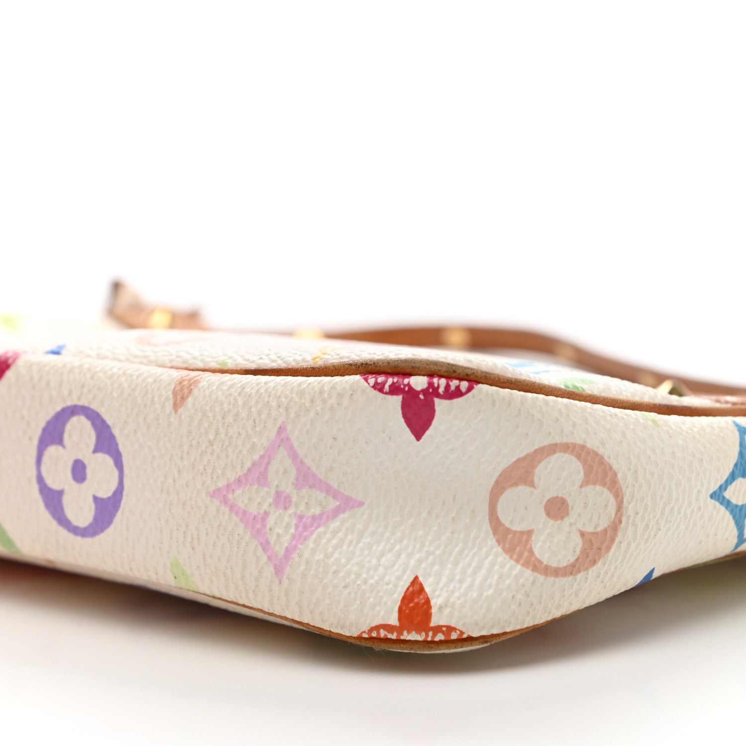 Louis Vuitton Monogram Multicolor Pochette Accessories White 10 of 14