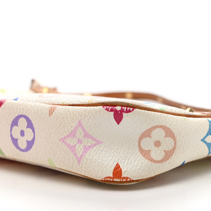 Louis Vuitton Monogram Multicolor Pochette Accessories White 10 of 14