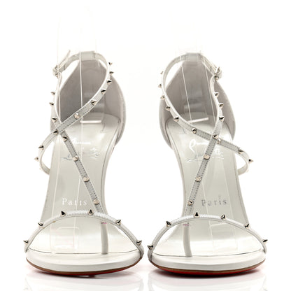 Christian Louboutin Riojana 100 Spiked Sandals 39 White 2 of 11