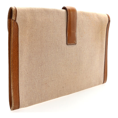 Hermes Peau Porc Toile Jige PM Clutch 3 of 7