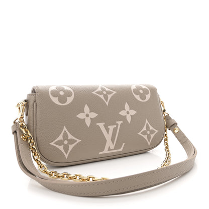 Louis Vuitton Empreinte Monogram Giant Ivy Wallet On Chain Tourterelle Creme 3 of 10