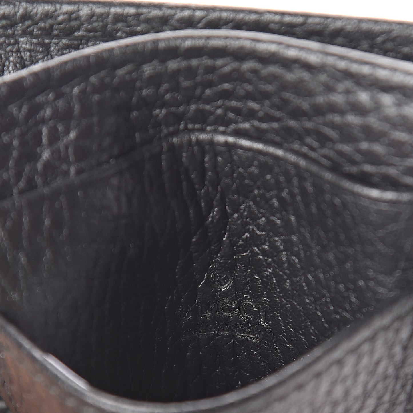 Dollar Calfskin GG Marmont Coin Case Card Holder Black