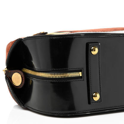 Louis Vuitton Suede Stamped Havane Bowler GM Brun 9 of 14