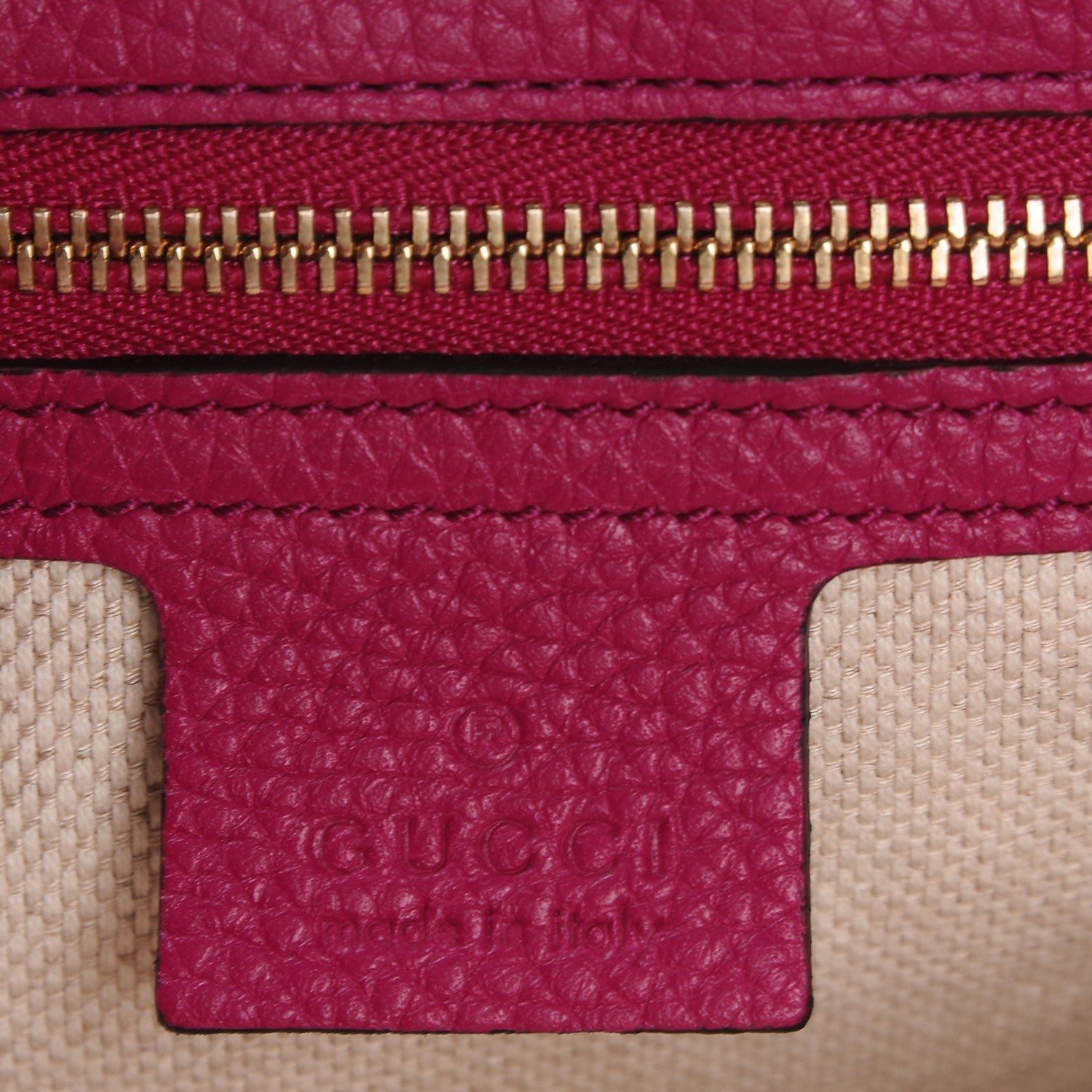 Gucci Cellarius Calfskin Medium Soho Flap Crossbody Bright Bouganville 6 of 7