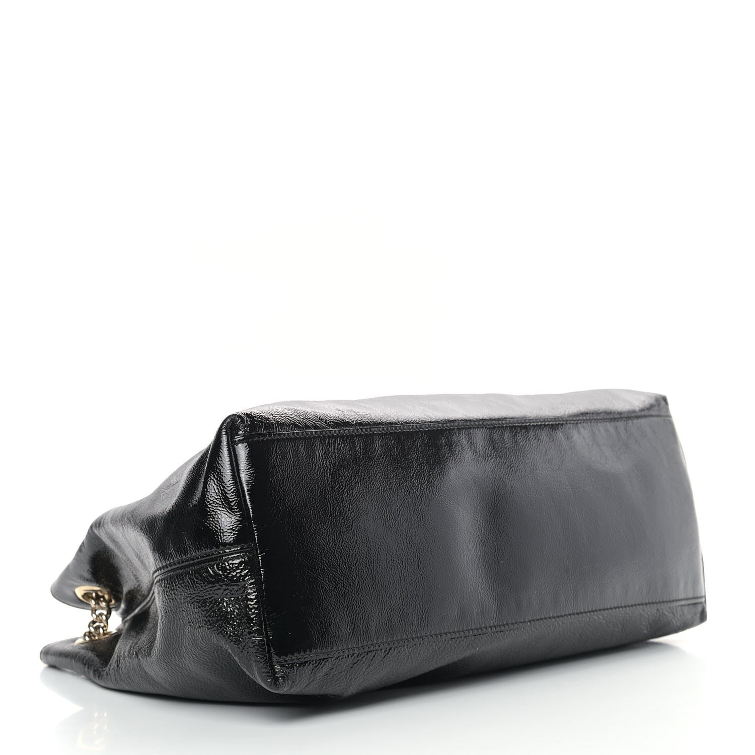 Gucci Patent Medium Soho Chain Shoulder Bag Black 4 of 13