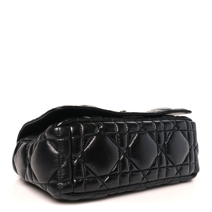 Christian Dior Calfskin Macrocannage Medium Caro Bag Black 4 of 10