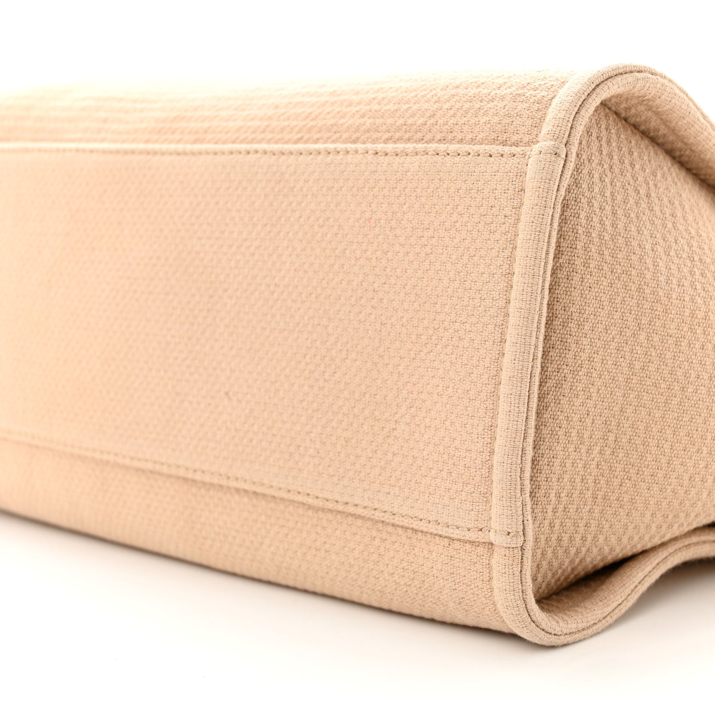 Mixed Fibers Small Deauville Tote Beige