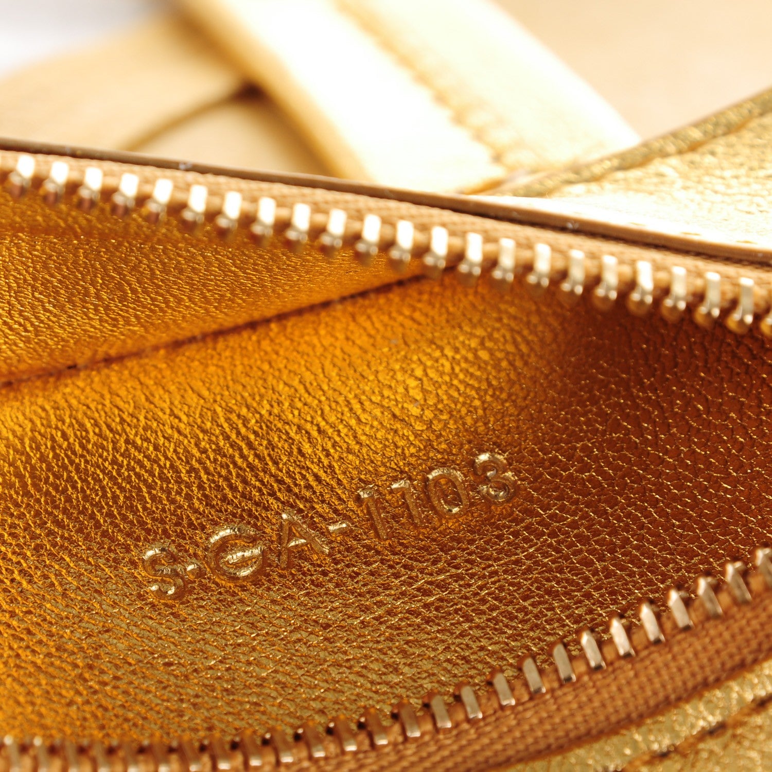Celine Lambskin Medium Vertical Bi-Cabas Gold 8 of 9