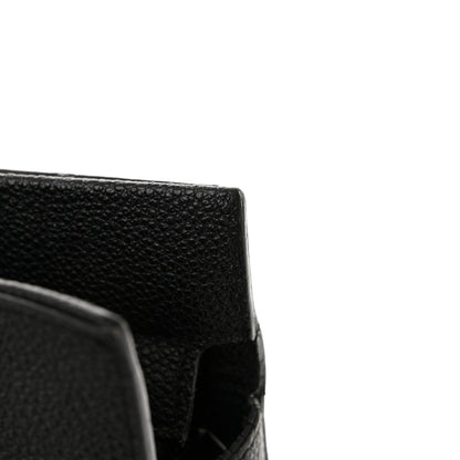 Saint Laurent Grained Calfskin Medium Cabas Rive Gauche Black 19 of 20