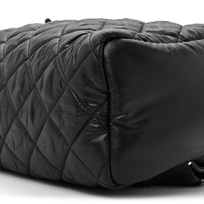Chanel Nylon Quilted Coco Cocoon Backpack Black 9 of 10