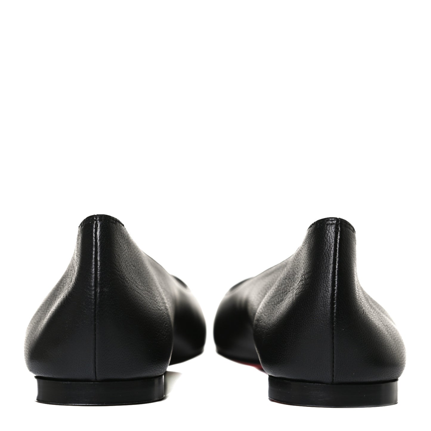 Shiny Nappa Ballalla Flats 38.5 Black