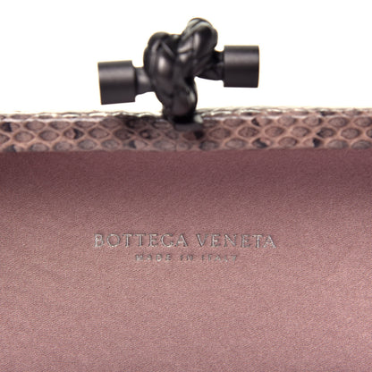 Bottega Veneta Satin Intreccio Impero Ayers Knot Clutch Pink 6 of 8
