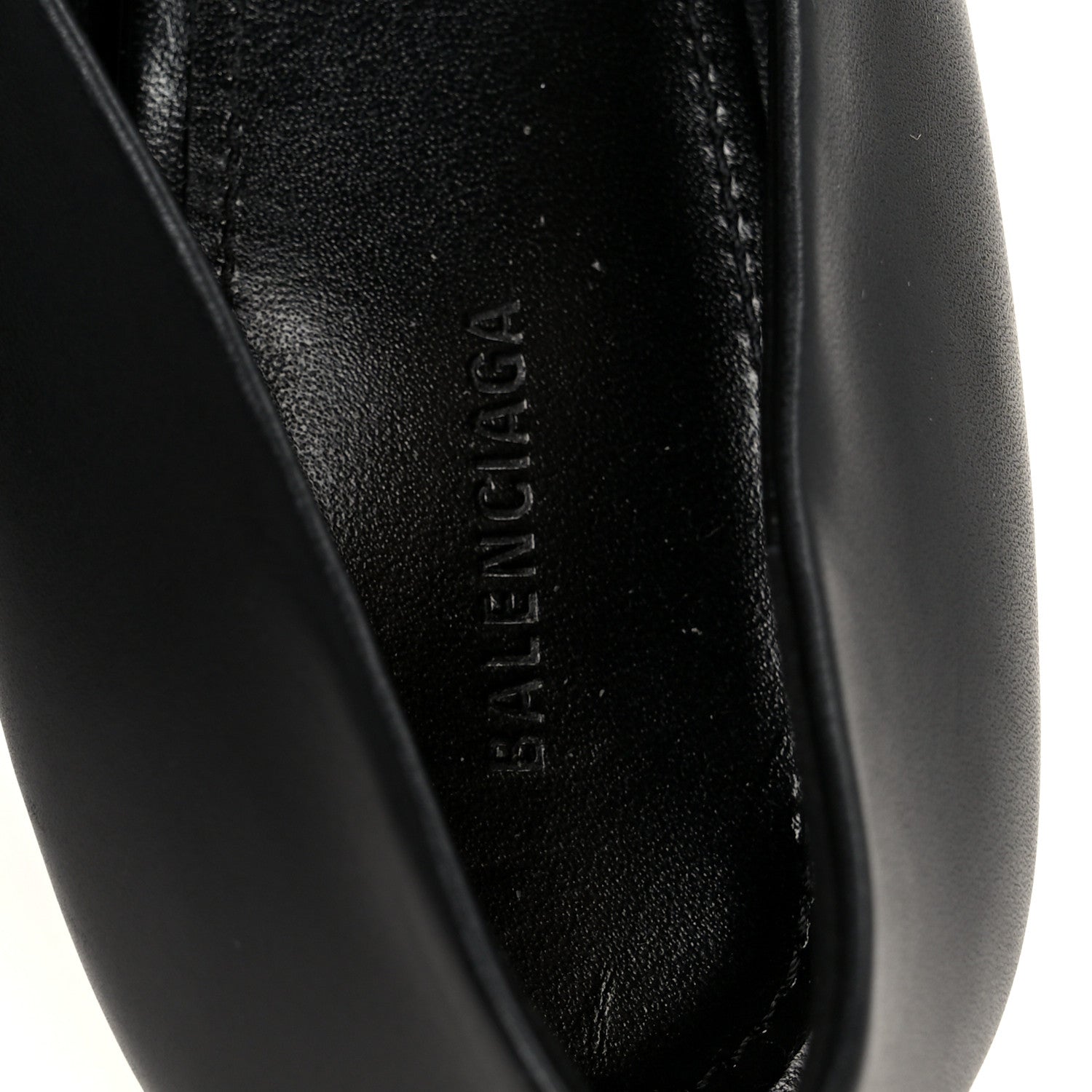 Balenciaga Shiny Soft Calfskin BB Flex 90mm Pumps 37 Black Gold