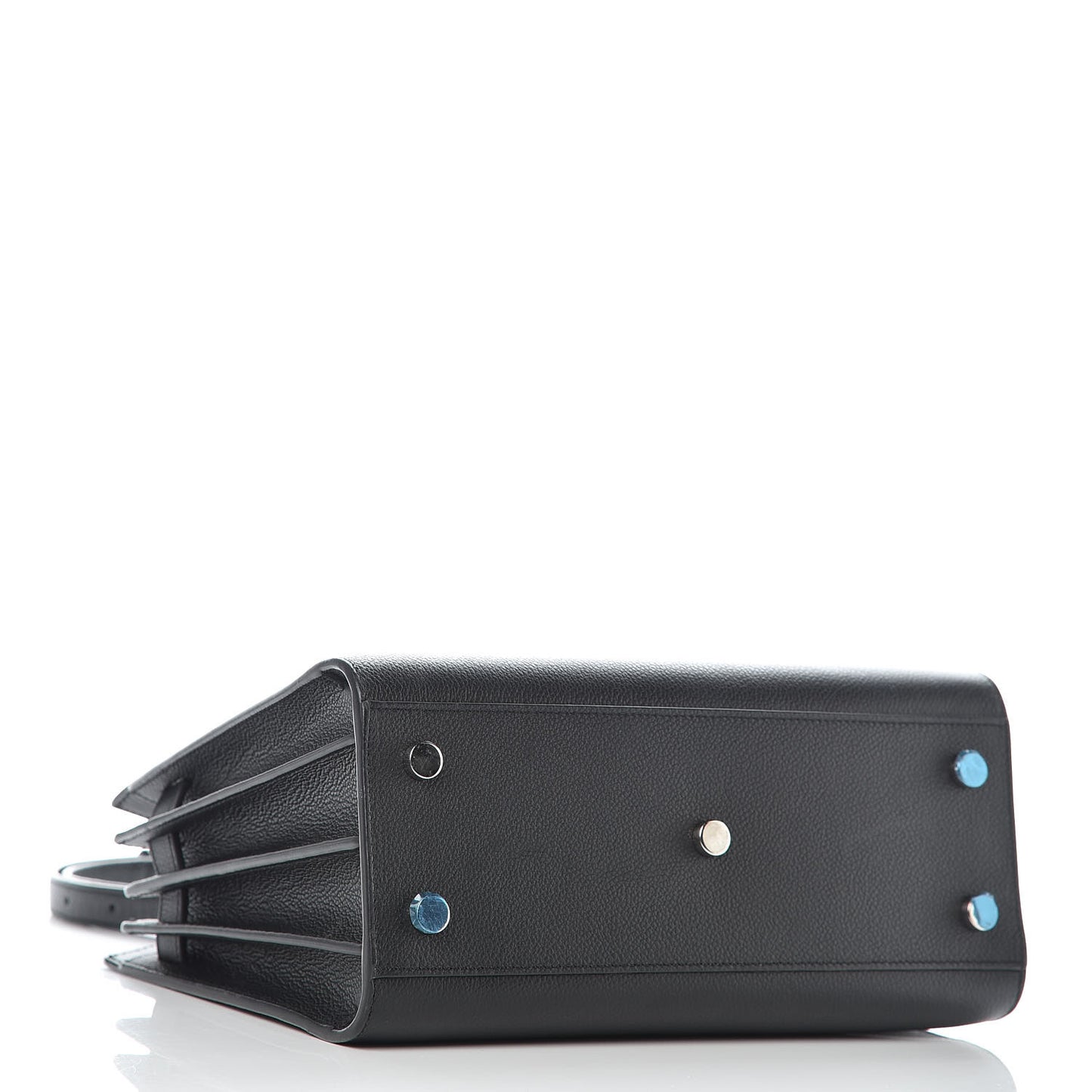 Grained Calfskin Baby Sac De Jour Black