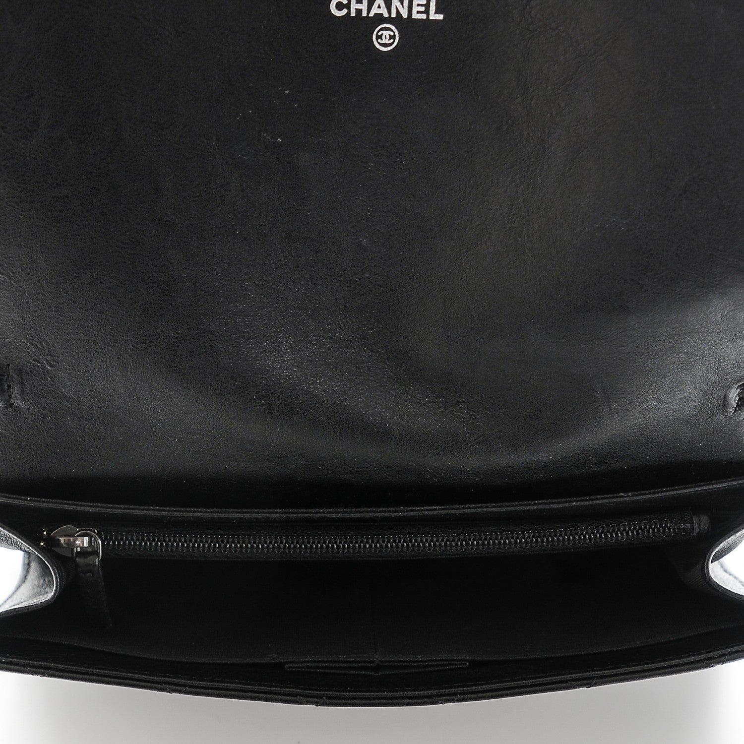 Chanel Calfskin Quilted Chain Around Boy Wallet On Removable Chain WOC Black 8 of 11