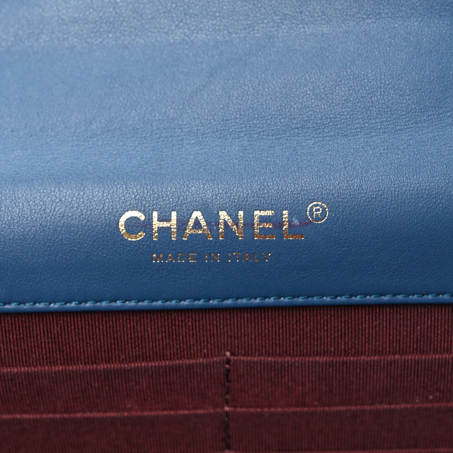 Chanel Patent Quilted Golden Class Wallet on Chain WOC Blue 6 of 9