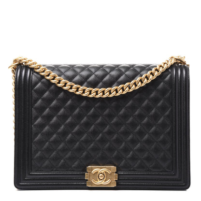 Chanel Caviar Quilted Large Boy Flap Black 1 of 10