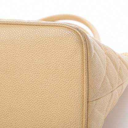 Chanel Caviar Quilted Medallion Tote Beige 15 of 15