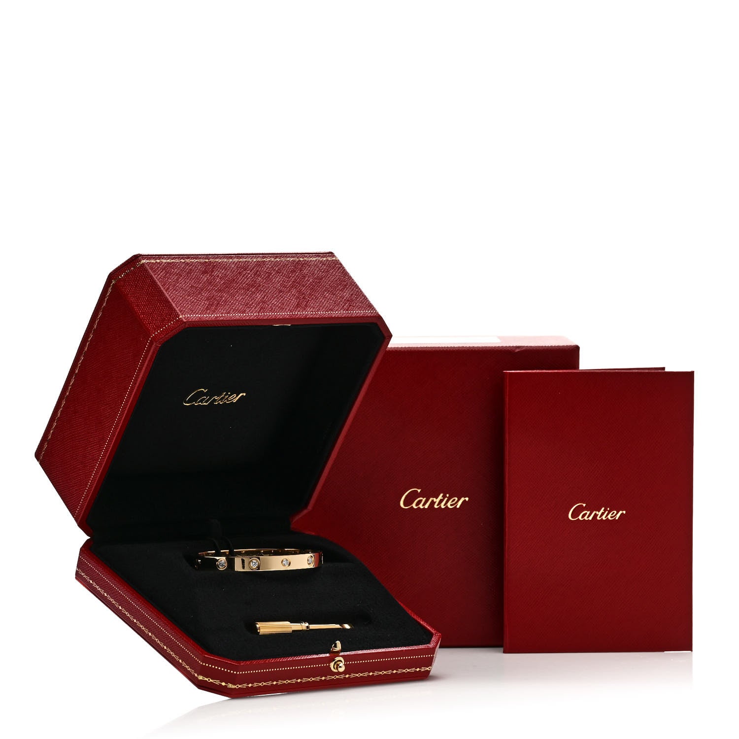 Cartier 18K Yellow Gold 10 Diamond LOVE Bracelet 16 9 of 9