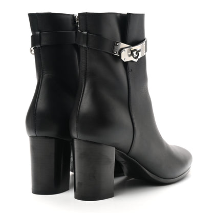 Hermes Calfskin Saint Germain Ankle Boots 37 Black 4 of 8