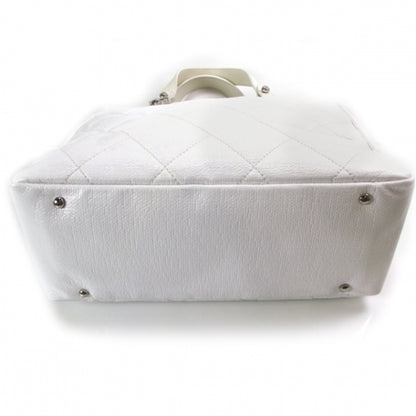 Chanel Paris Biarritz Large Quilted Tote White 4 of 11