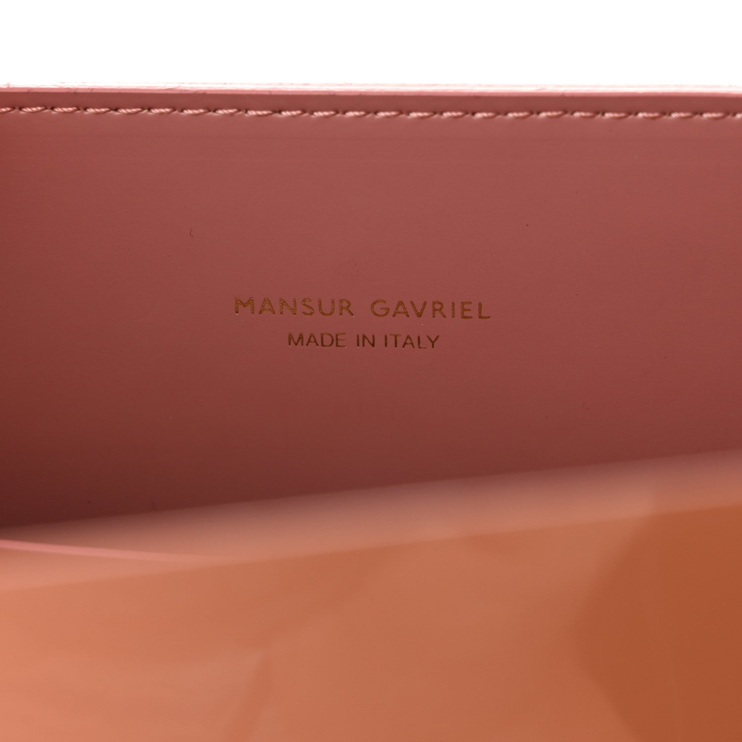 Mansur Gavriel Patent Sun Bag Blush 6 of 10