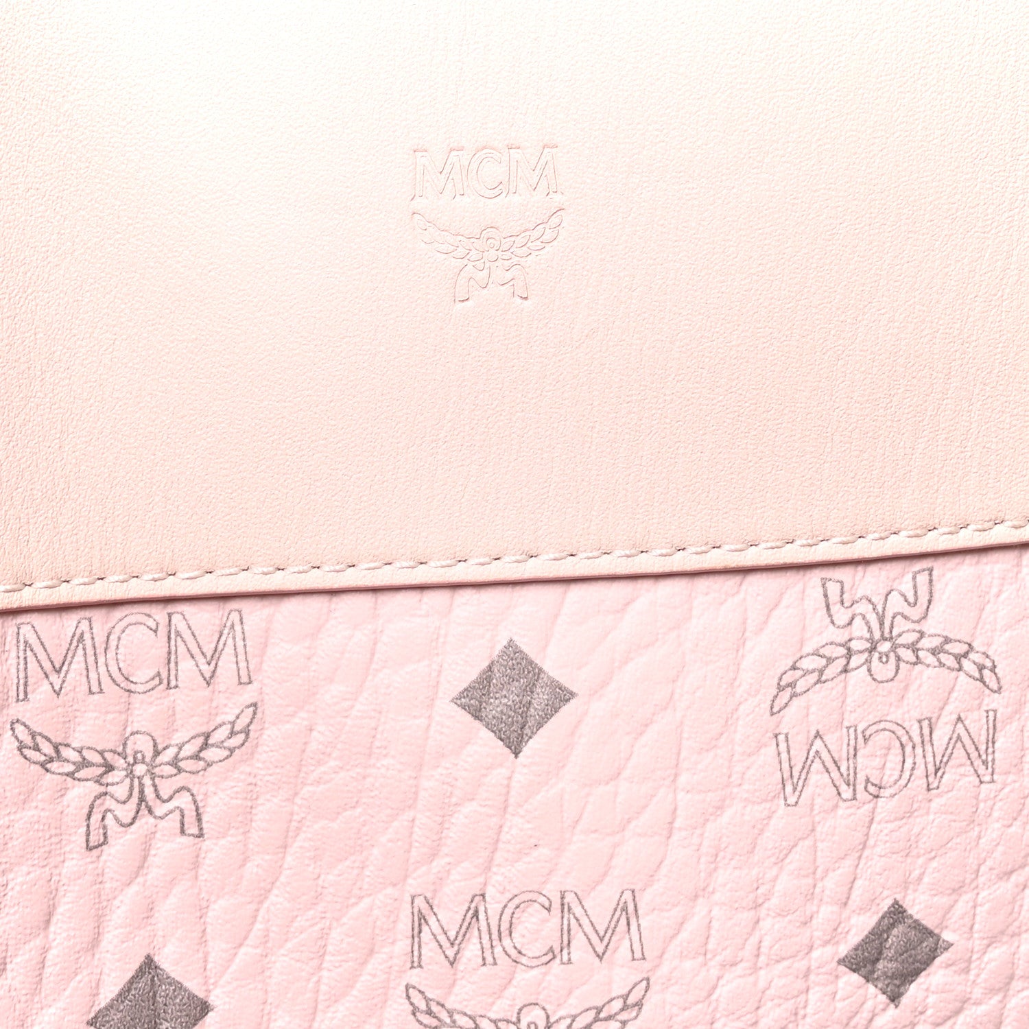 MCM Visetos Aren Tote Powder Pink 6 of 10