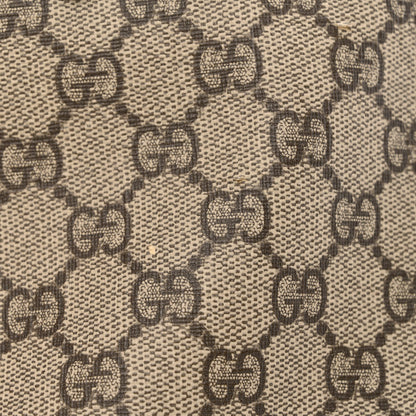Gucci GG Supreme Monogram Textured Calfskin Web Medium Ophidia Shopping Tote Beige Ebony New Acero 11 of 13
