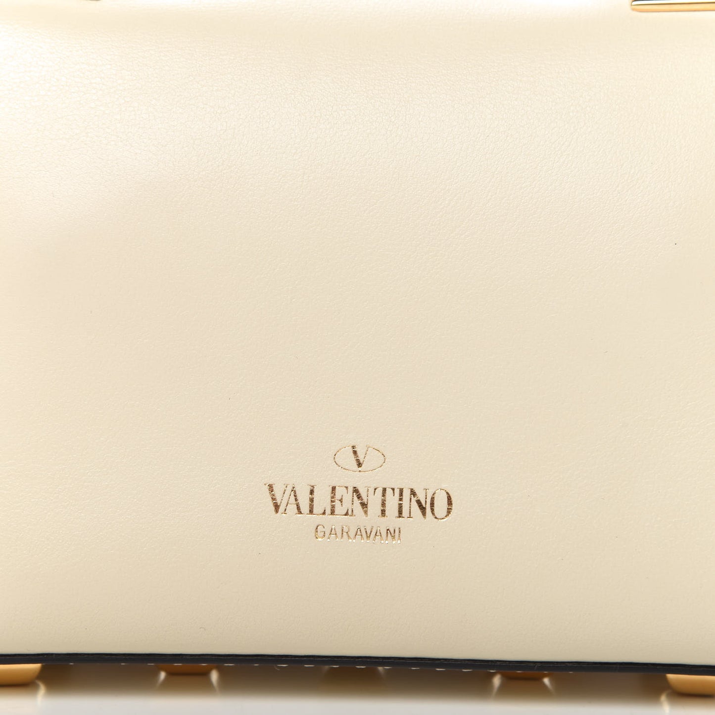 Vitello Mini My Rockstud Frame Bag Light Ivory
