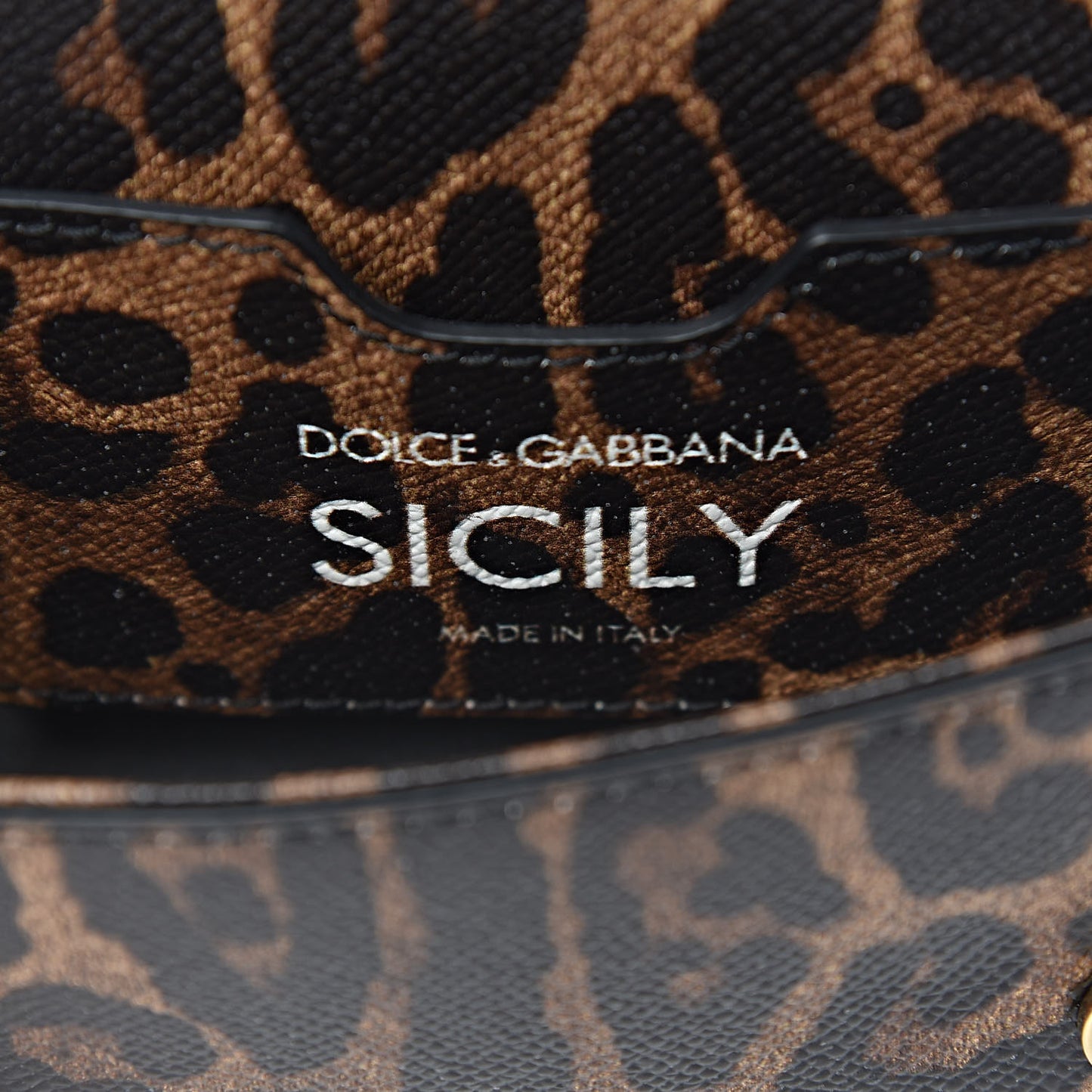 Dauphine Studded Leopard Print Mini Miss Sicily Satchel Naturale
