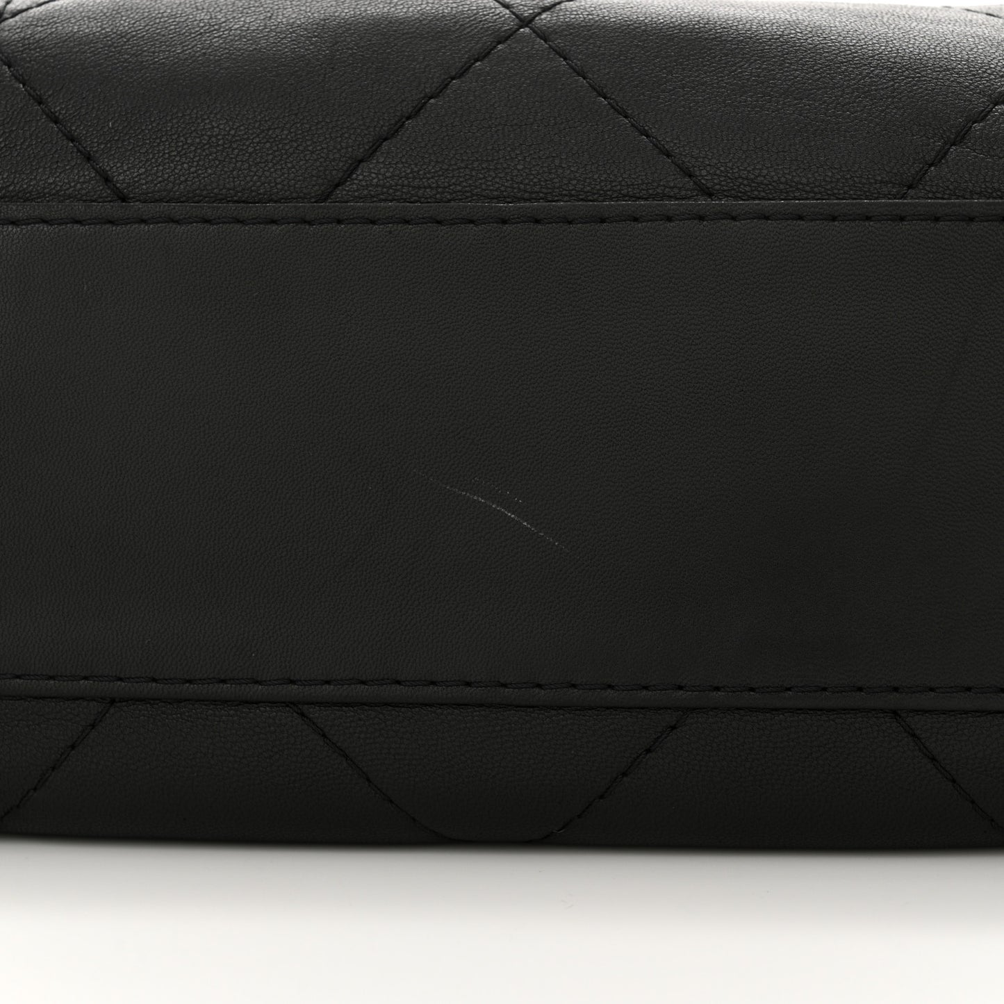 Lambskin Quilted Small Soft Touch Shoulder Bag Black