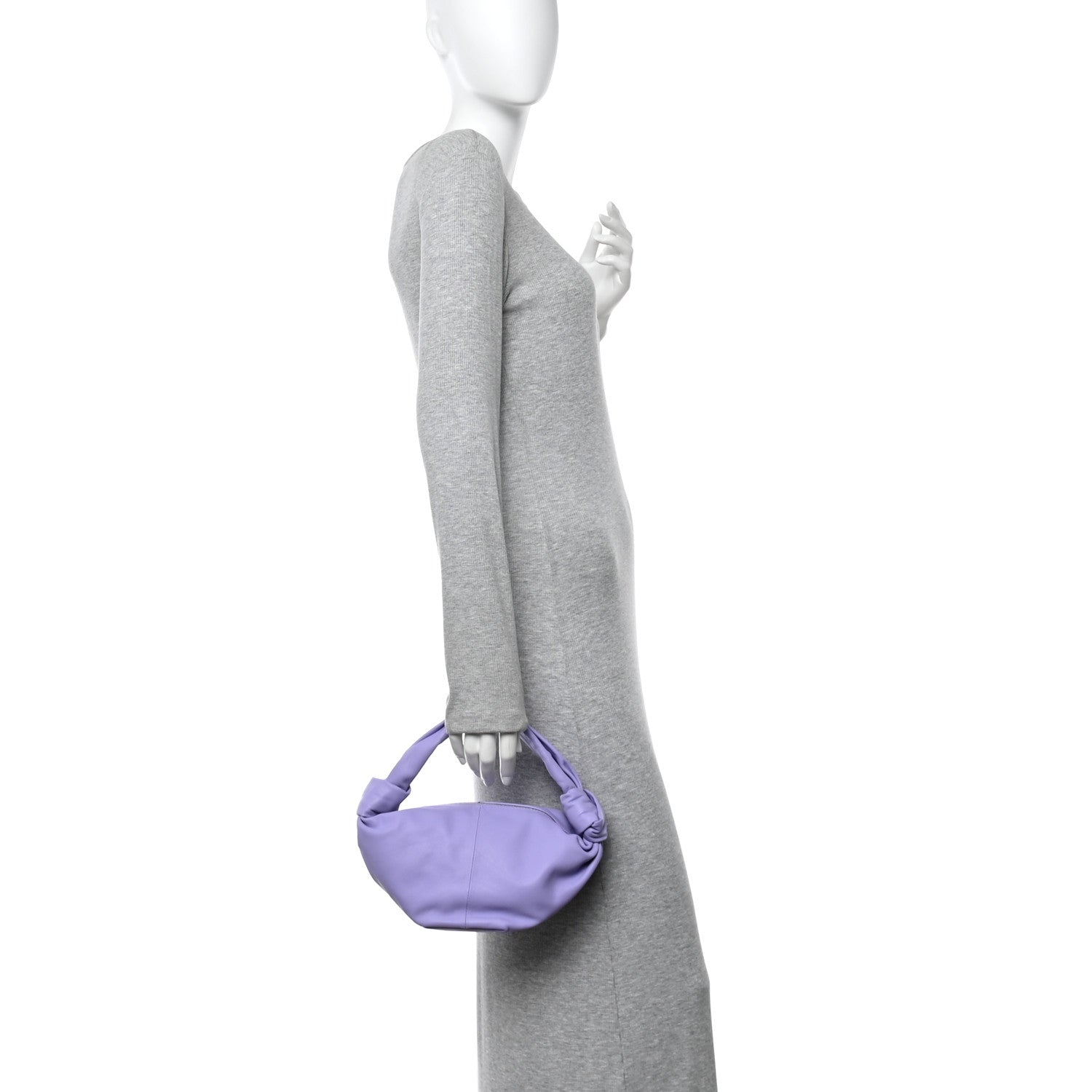 Bottega Veneta Nappa Mini Double Knot Hobo Lavender 1835789